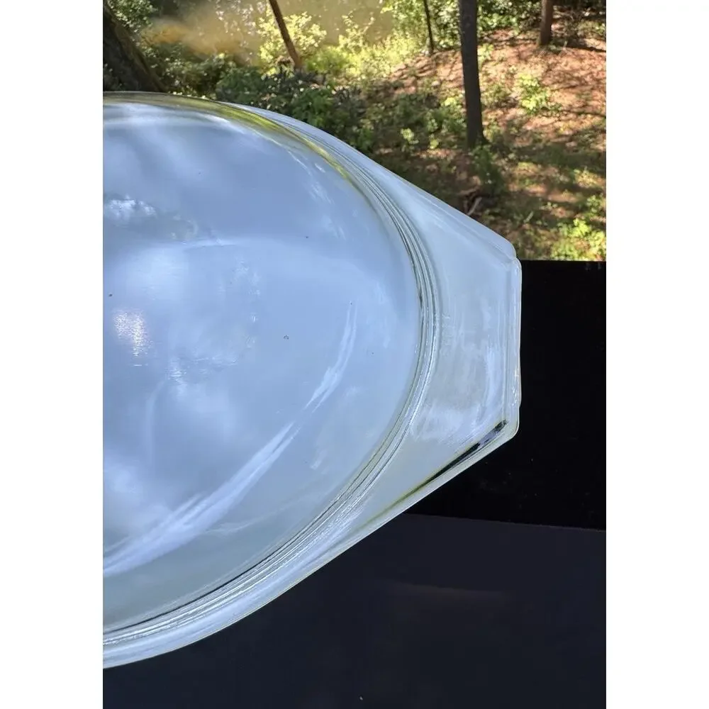 Vintage Pyrex 045 Verde Olive Green 2.5 Qt Oval Casserole Dish w/ 945-C Lid USA